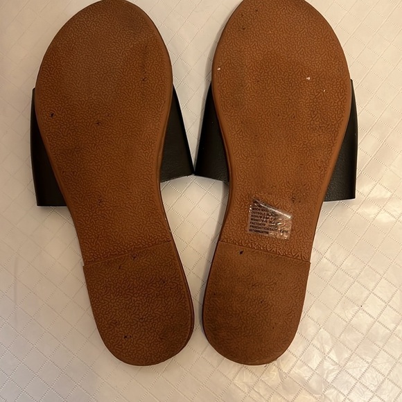 Somona Slides Black/Tan size 9/10 - Picture 2 of 5